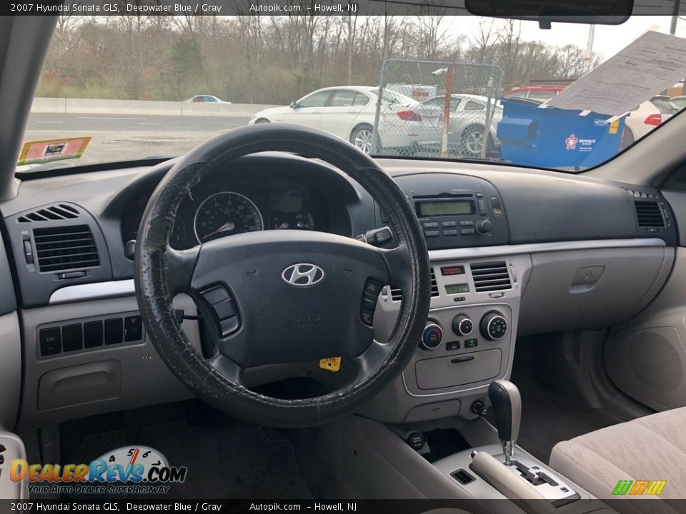 2007 Hyundai Sonata GLS Deepwater Blue / Gray Photo #17