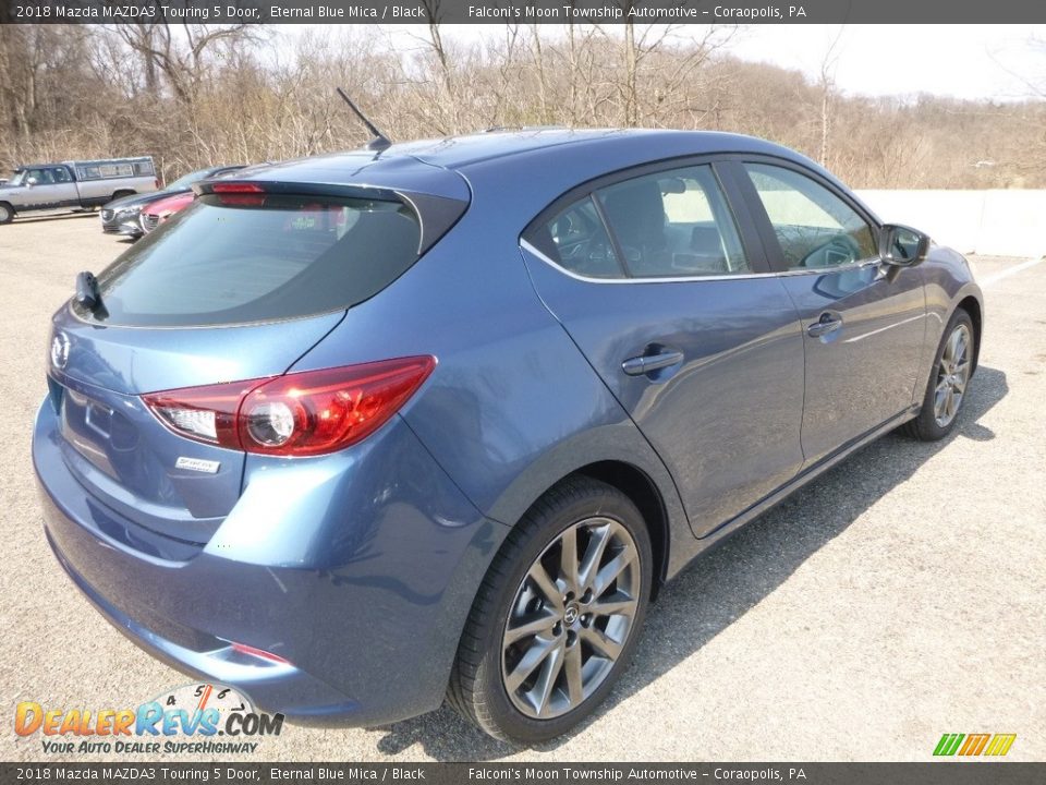 2018 Mazda MAZDA3 Touring 5 Door Eternal Blue Mica / Black Photo #2