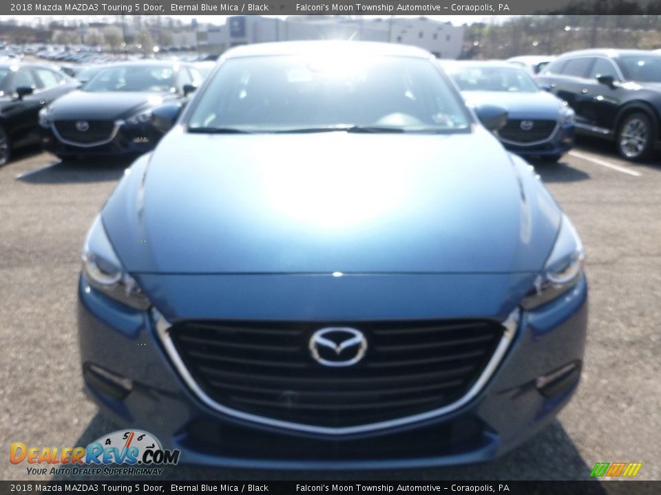 2018 Mazda MAZDA3 Touring 5 Door Eternal Blue Mica / Black Photo #4