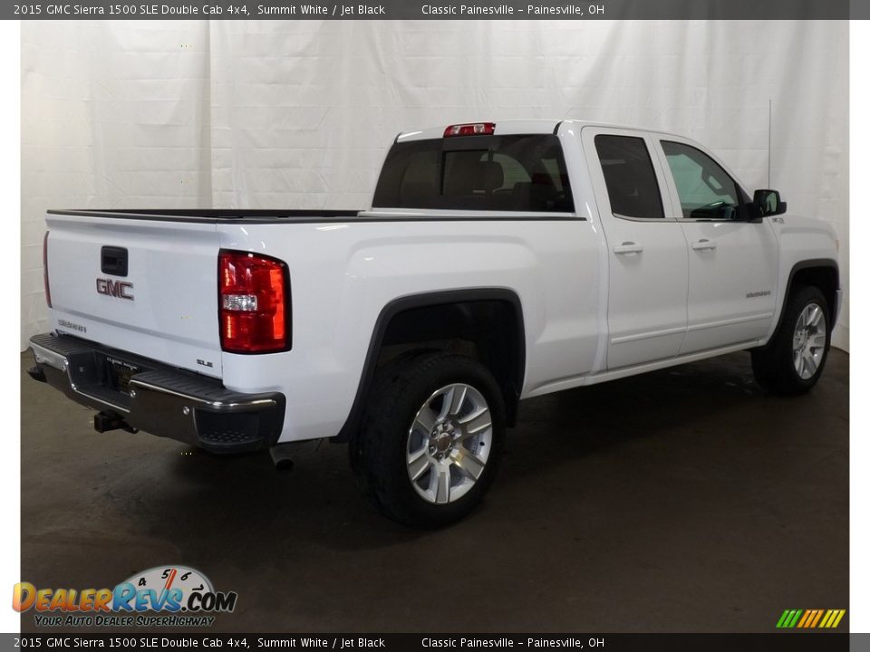 2015 GMC Sierra 1500 SLE Double Cab 4x4 Summit White / Jet Black Photo #2