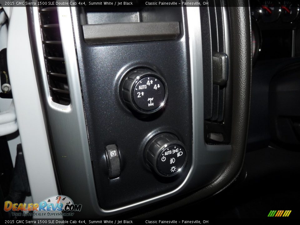 2015 GMC Sierra 1500 SLE Double Cab 4x4 Summit White / Jet Black Photo #11