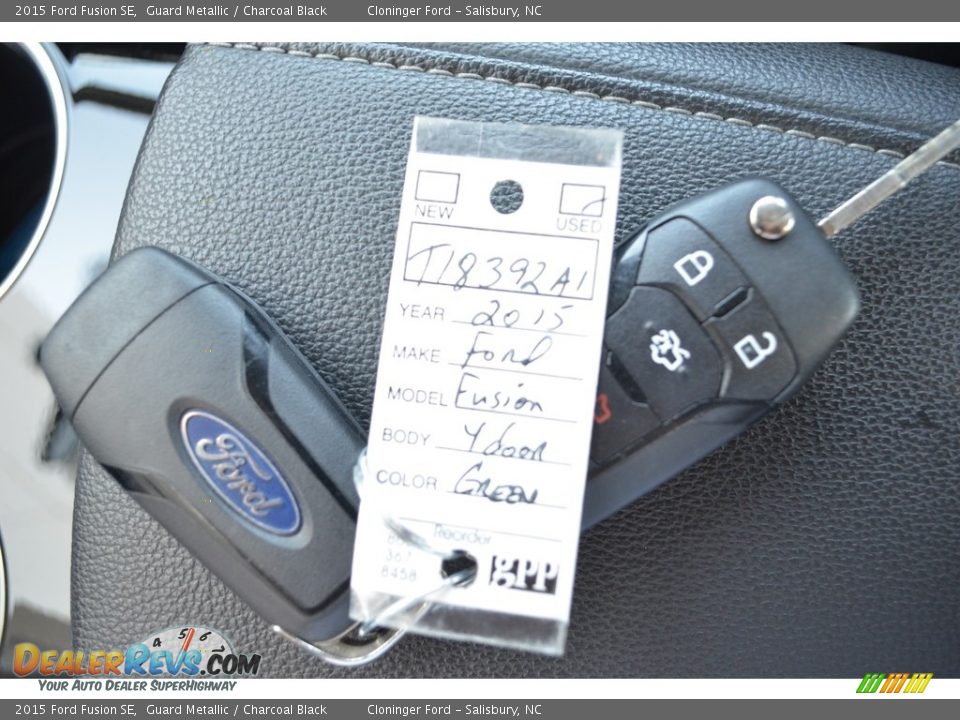 2015 Ford Fusion SE Guard Metallic / Charcoal Black Photo #23