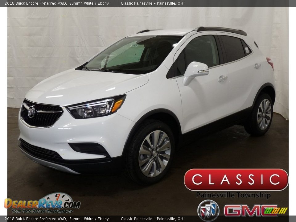 2018 Buick Encore Preferred AWD Summit White / Ebony Photo #1