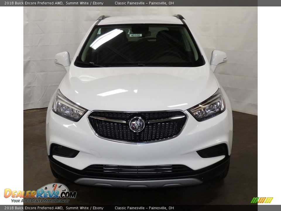 2018 Buick Encore Preferred AWD Summit White / Ebony Photo #4