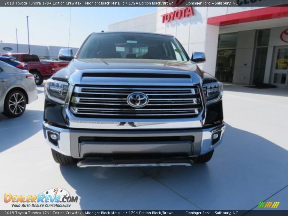 2018 Toyota Tundra 1794 Edition CrewMax Midnight Black Metallic / 1794 Edition Black/Brown Photo #2