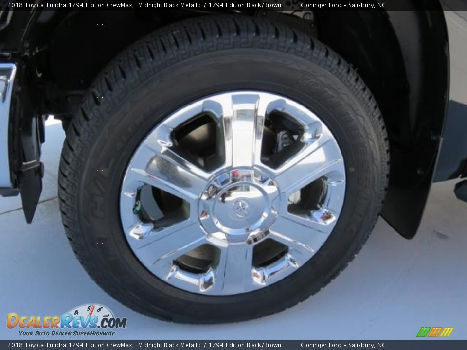 2018 Toyota Tundra 1794 Edition CrewMax Midnight Black Metallic / 1794 Edition Black/Brown Photo #3