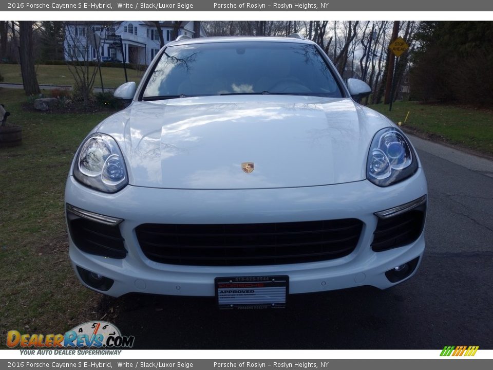 2016 Porsche Cayenne S E-Hybrid White / Black/Luxor Beige Photo #2