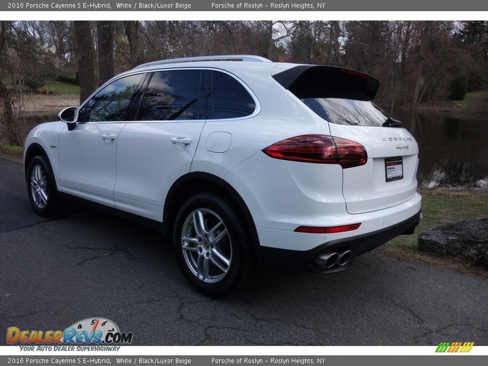 2016 Porsche Cayenne S E-Hybrid White / Black/Luxor Beige Photo #4