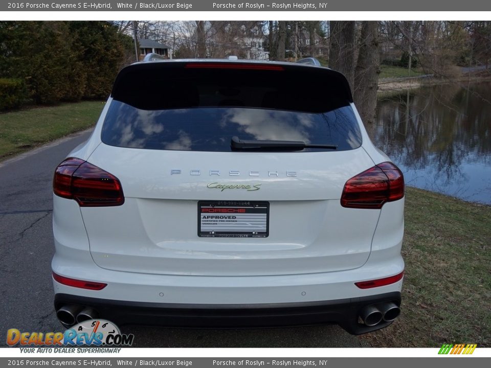 2016 Porsche Cayenne S E-Hybrid White / Black/Luxor Beige Photo #5
