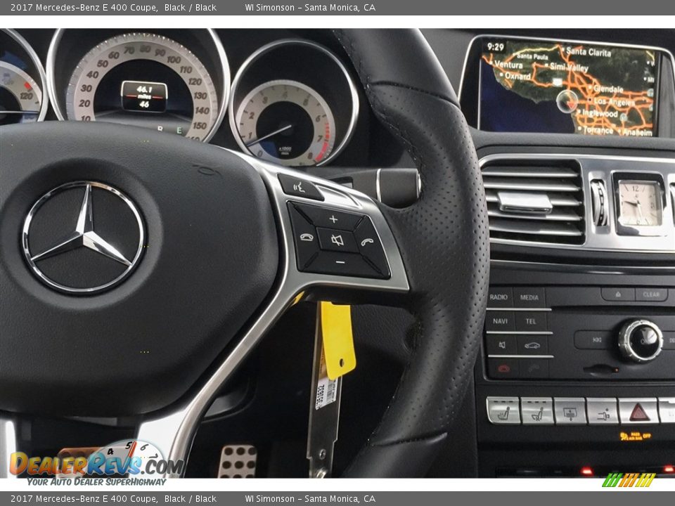 2017 Mercedes-Benz E 400 Coupe Black / Black Photo #20