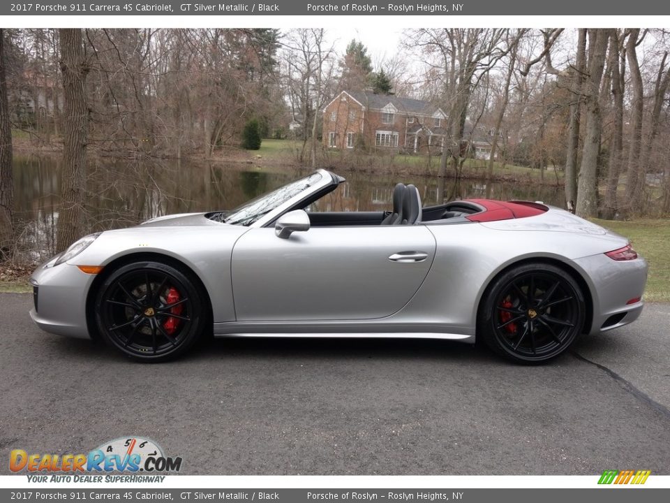 GT Silver Metallic 2017 Porsche 911 Carrera 4S Cabriolet Photo #3