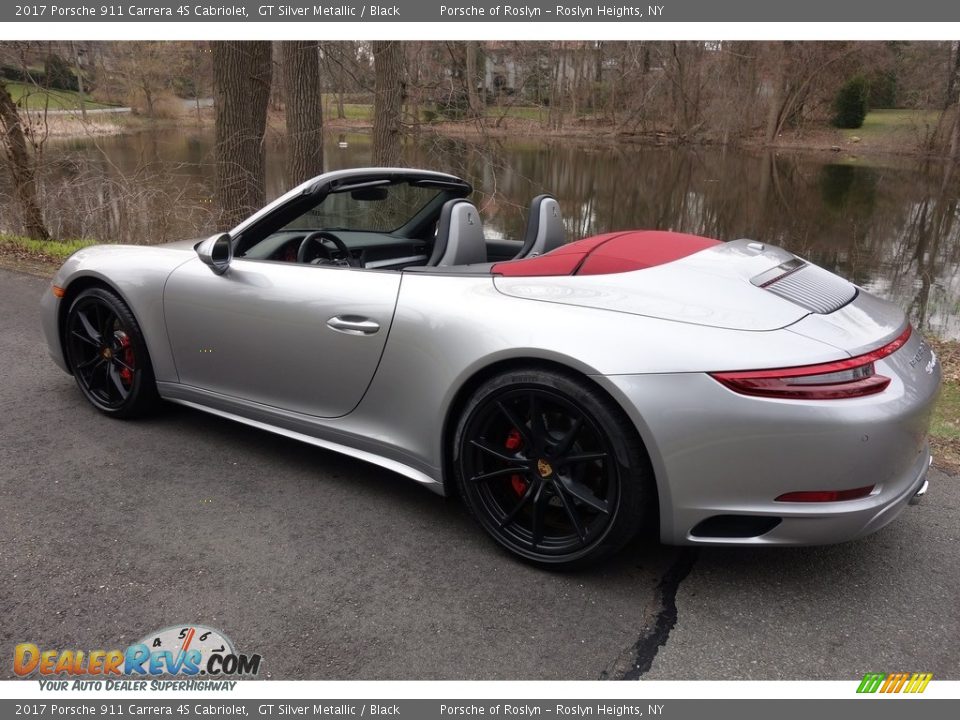 2017 Porsche 911 Carrera 4S Cabriolet GT Silver Metallic / Black Photo #4