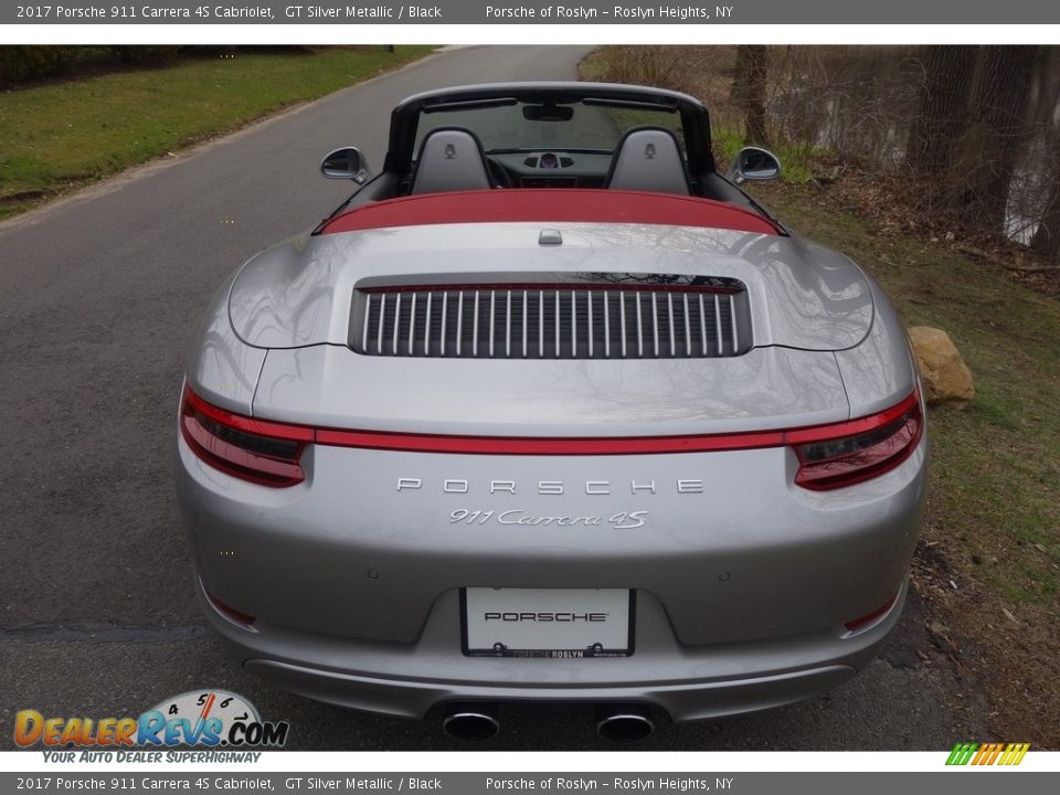 2017 Porsche 911 Carrera 4S Cabriolet GT Silver Metallic / Black Photo #5