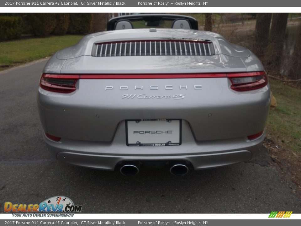 2017 Porsche 911 Carrera 4S Cabriolet GT Silver Metallic / Black Photo #6