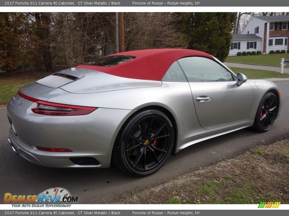 2017 Porsche 911 Carrera 4S Cabriolet GT Silver Metallic / Black Photo #7