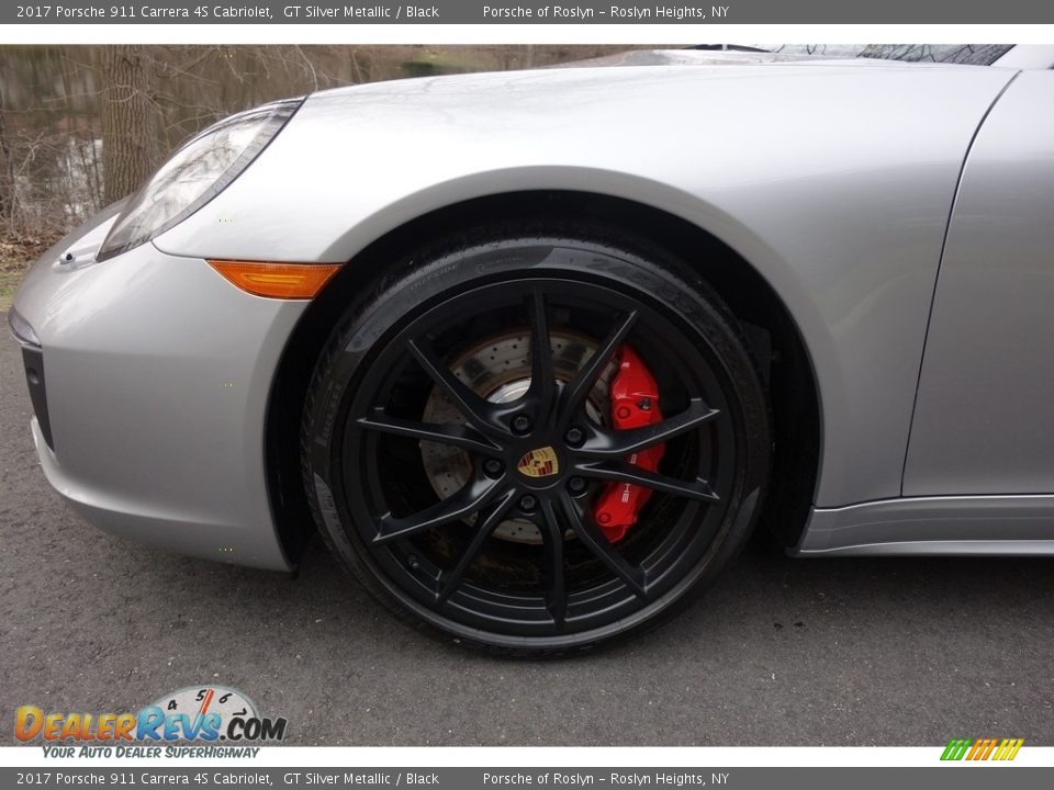 2017 Porsche 911 Carrera 4S Cabriolet GT Silver Metallic / Black Photo #11