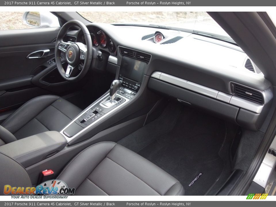 2017 Porsche 911 Carrera 4S Cabriolet GT Silver Metallic / Black Photo #16