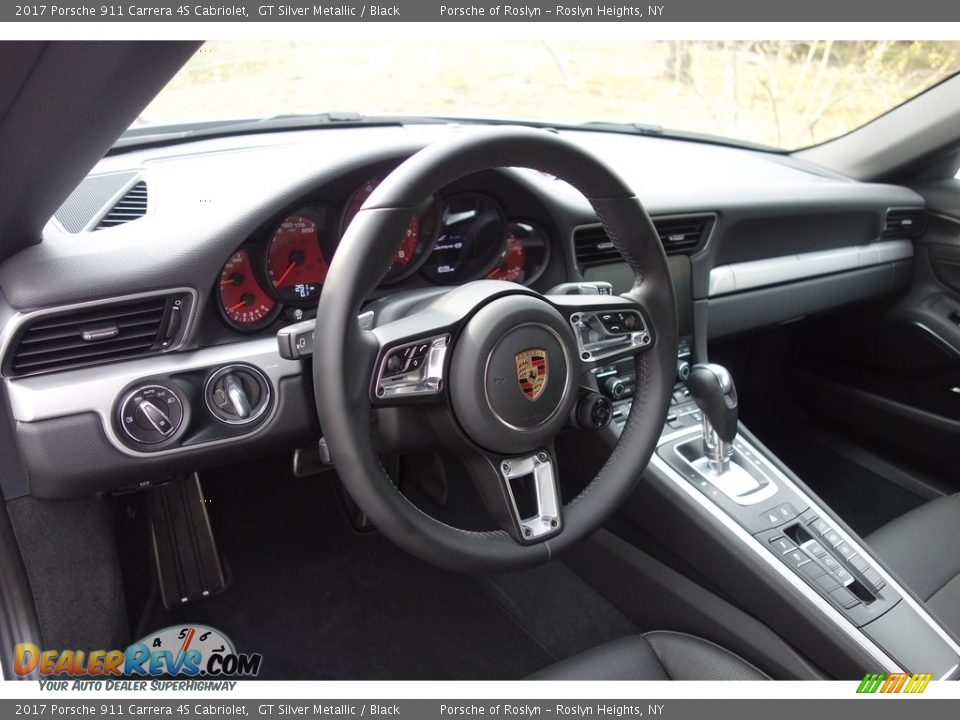 2017 Porsche 911 Carrera 4S Cabriolet GT Silver Metallic / Black Photo #18