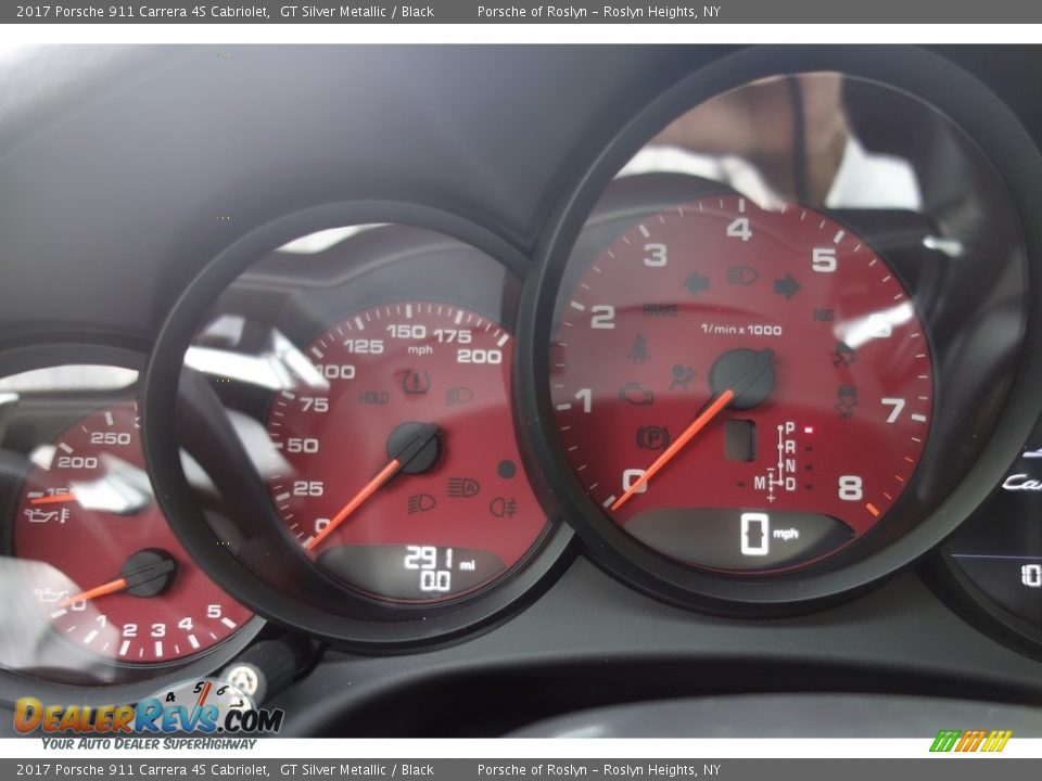 2017 Porsche 911 Carrera 4S Cabriolet Gauges Photo #19