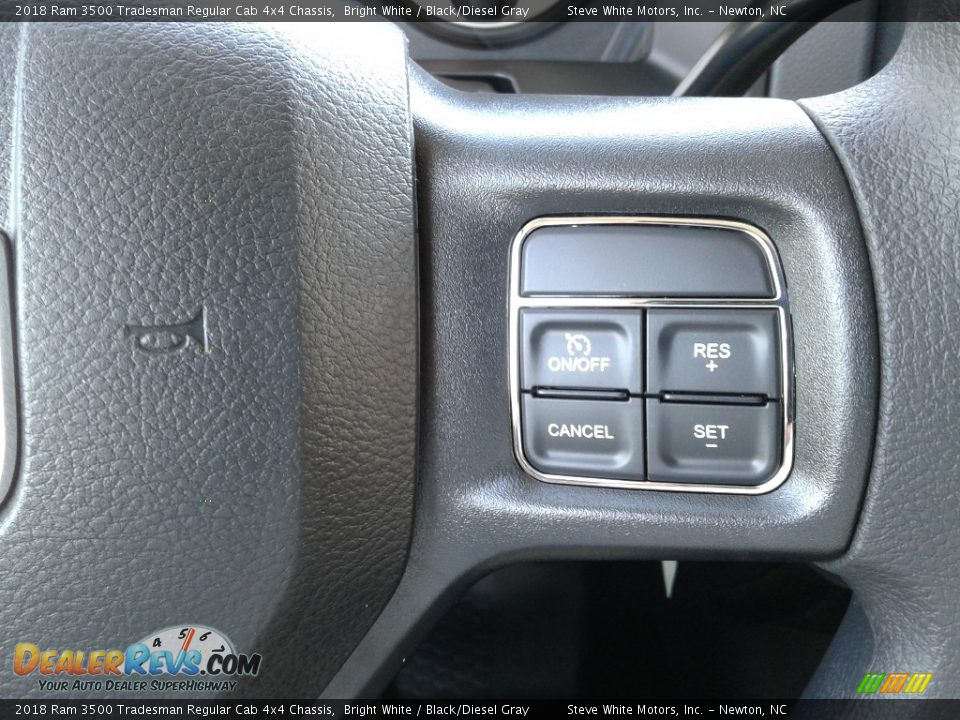 2018 Ram 3500 Tradesman Regular Cab 4x4 Chassis Bright White / Black/Diesel Gray Photo #15