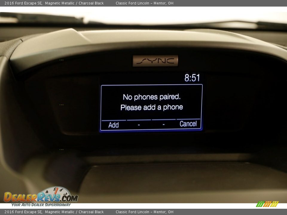 2016 Ford Escape SE Magnetic Metallic / Charcoal Black Photo #10