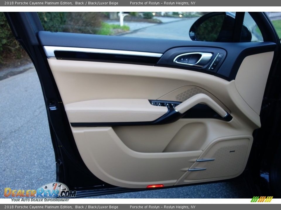 Door Panel of 2018 Porsche Cayenne Platinum Edition Photo #11