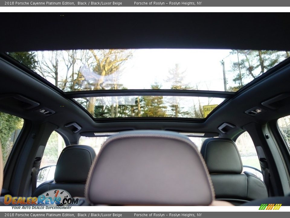 Sunroof of 2018 Porsche Cayenne Platinum Edition Photo #19