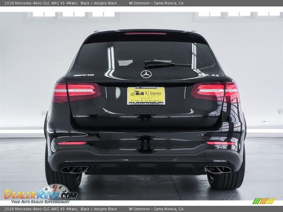 2018 Mercedes-Benz GLC AMG 43 4Matic Black / designo Black Photo #3