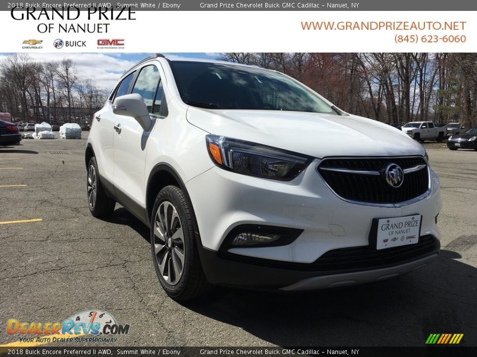 2018 Buick Encore Preferred II AWD Summit White / Ebony Photo #1