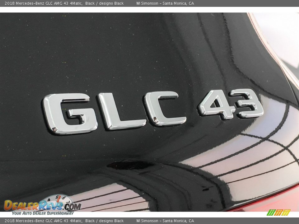 2018 Mercedes-Benz GLC AMG 43 4Matic Black / designo Black Photo #7