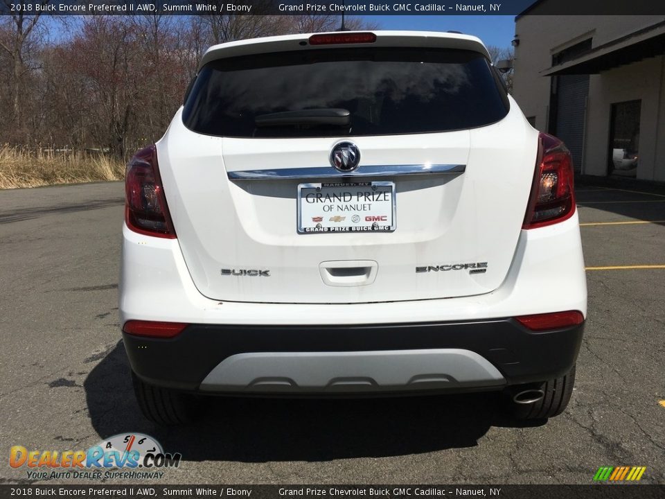 2018 Buick Encore Preferred II AWD Summit White / Ebony Photo #5