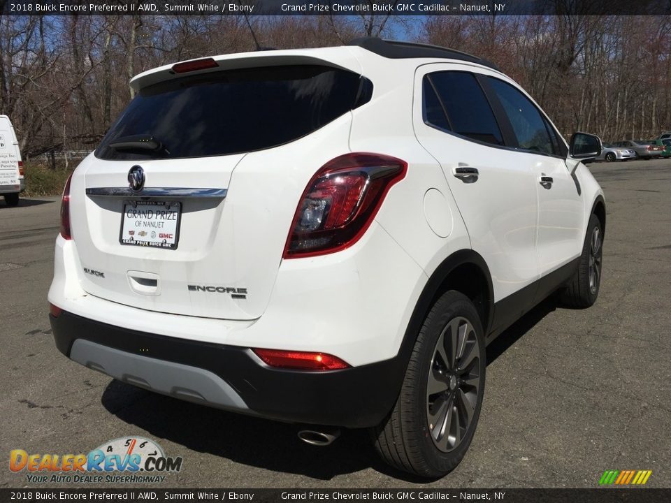 2018 Buick Encore Preferred II AWD Summit White / Ebony Photo #6