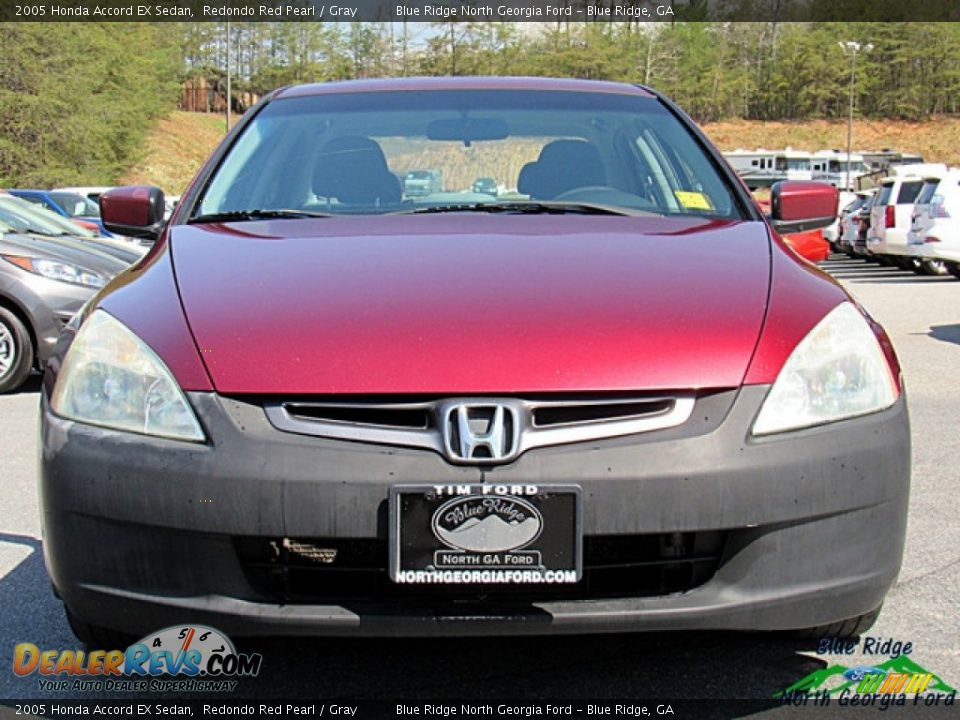 2005 Honda Accord EX Sedan Redondo Red Pearl / Gray Photo #8
