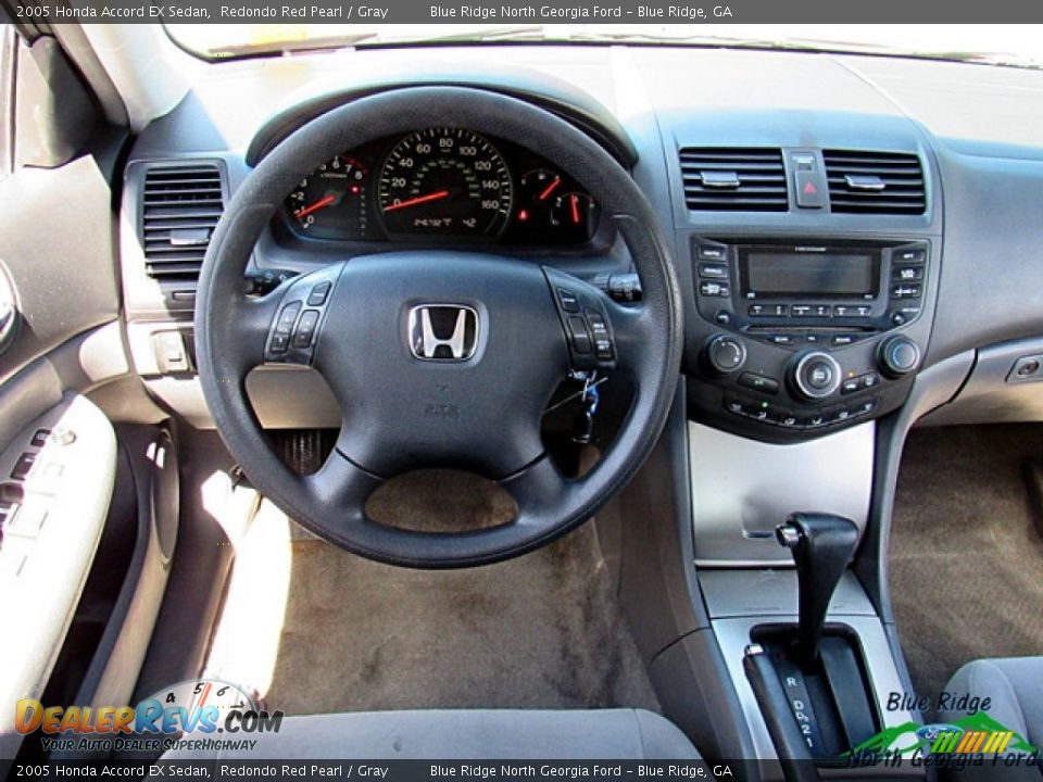 2005 Honda Accord EX Sedan Redondo Red Pearl / Gray Photo #13