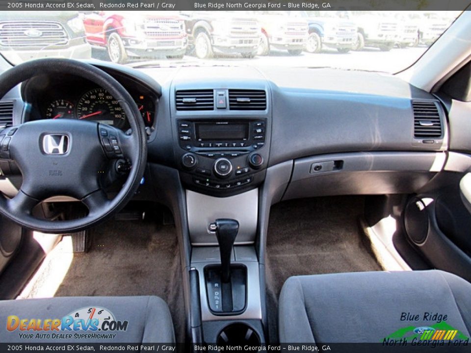 2005 Honda Accord EX Sedan Redondo Red Pearl / Gray Photo #14