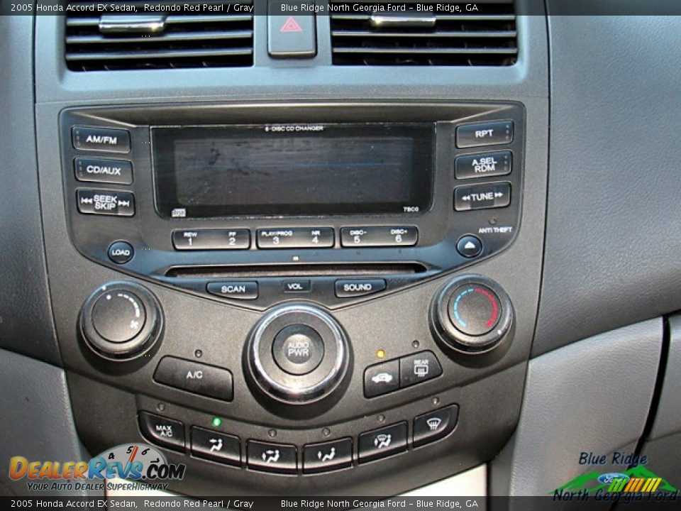 2005 Honda Accord EX Sedan Redondo Red Pearl / Gray Photo #16