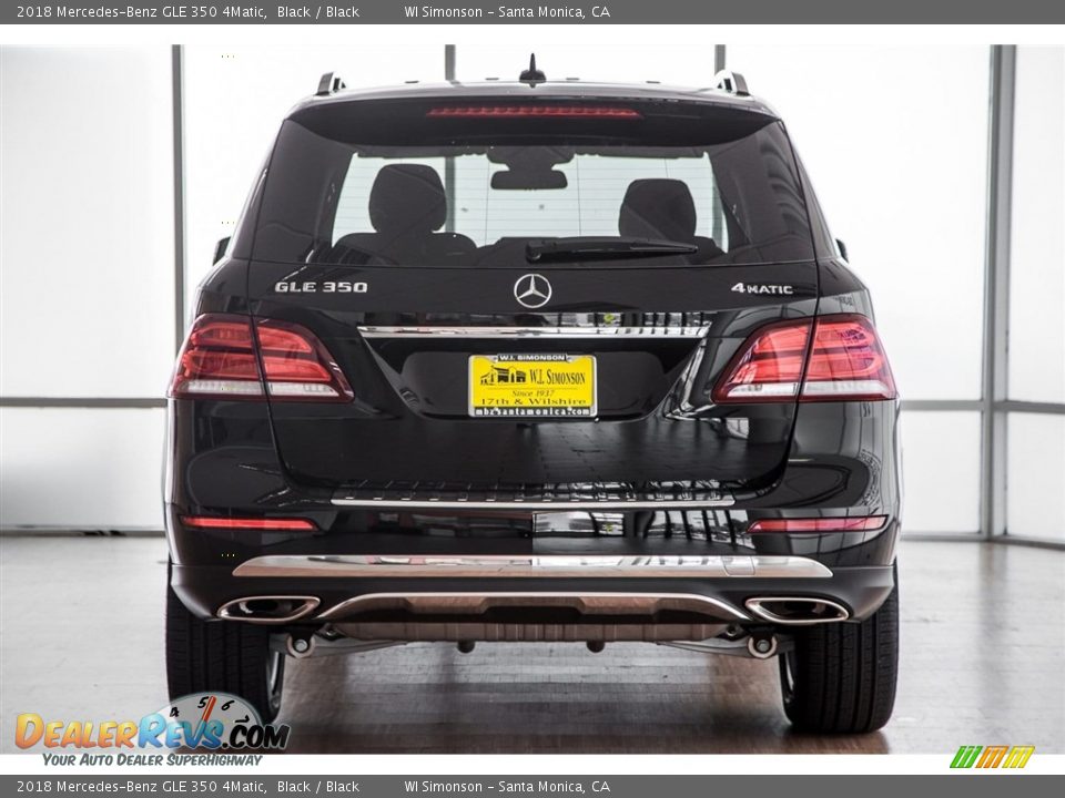 2018 Mercedes-Benz GLE 350 4Matic Black / Black Photo #4
