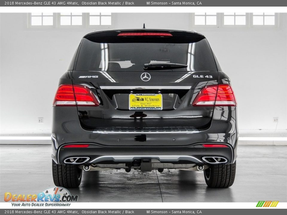 2018 Mercedes-Benz GLE 43 AMG 4Matic Obsidian Black Metallic / Black Photo #4