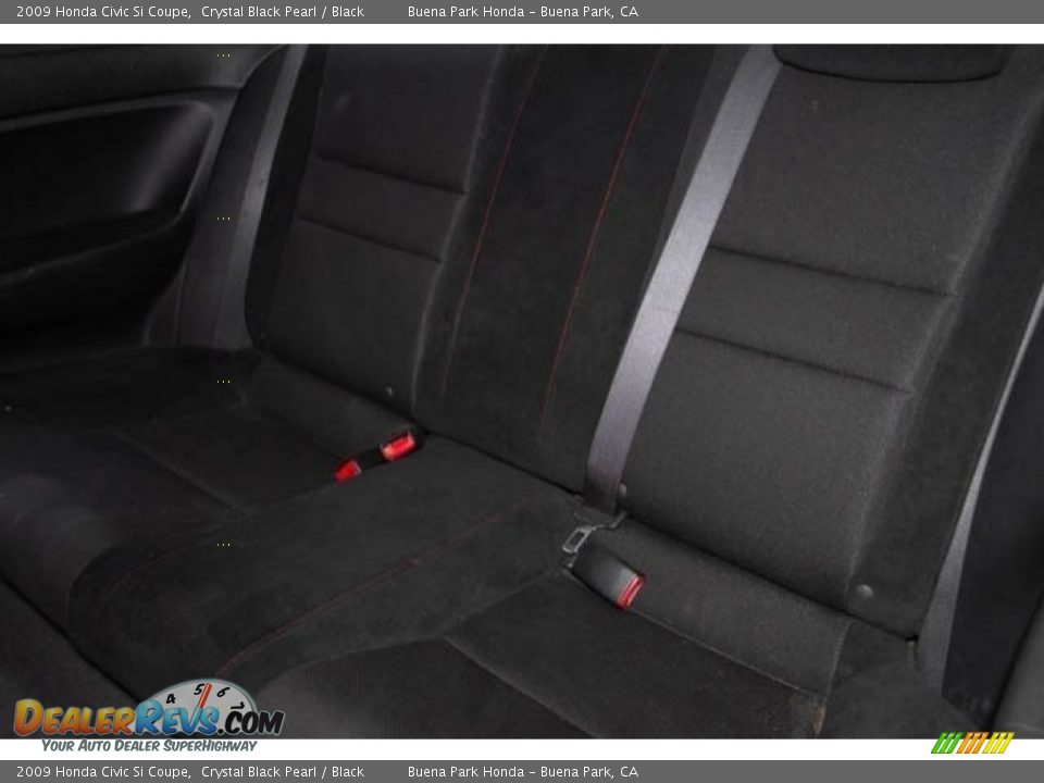 2009 Honda Civic Si Coupe Crystal Black Pearl / Black Photo #4
