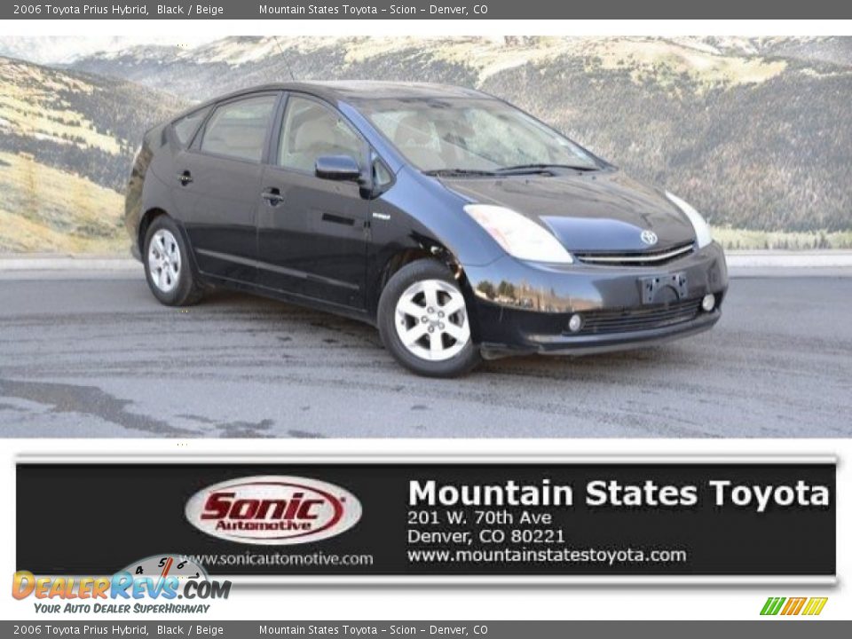 2006 Toyota Prius Hybrid Black / Beige Photo #1