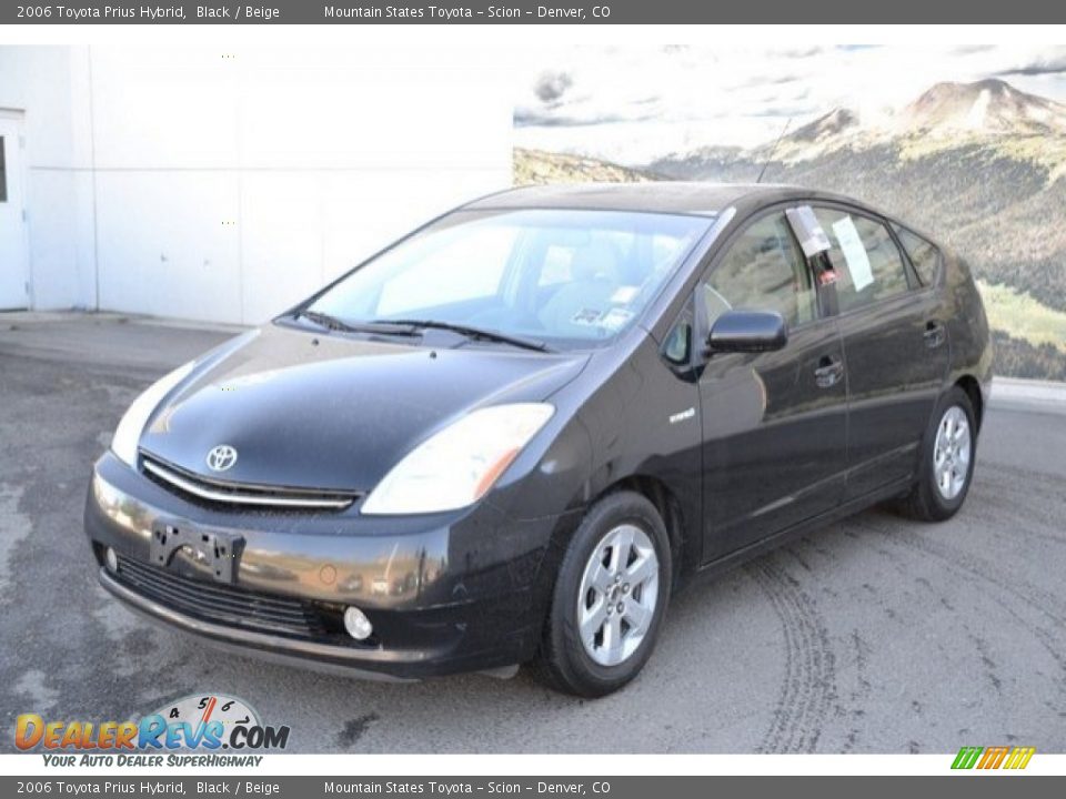 2006 Toyota Prius Hybrid Black / Beige Photo #3