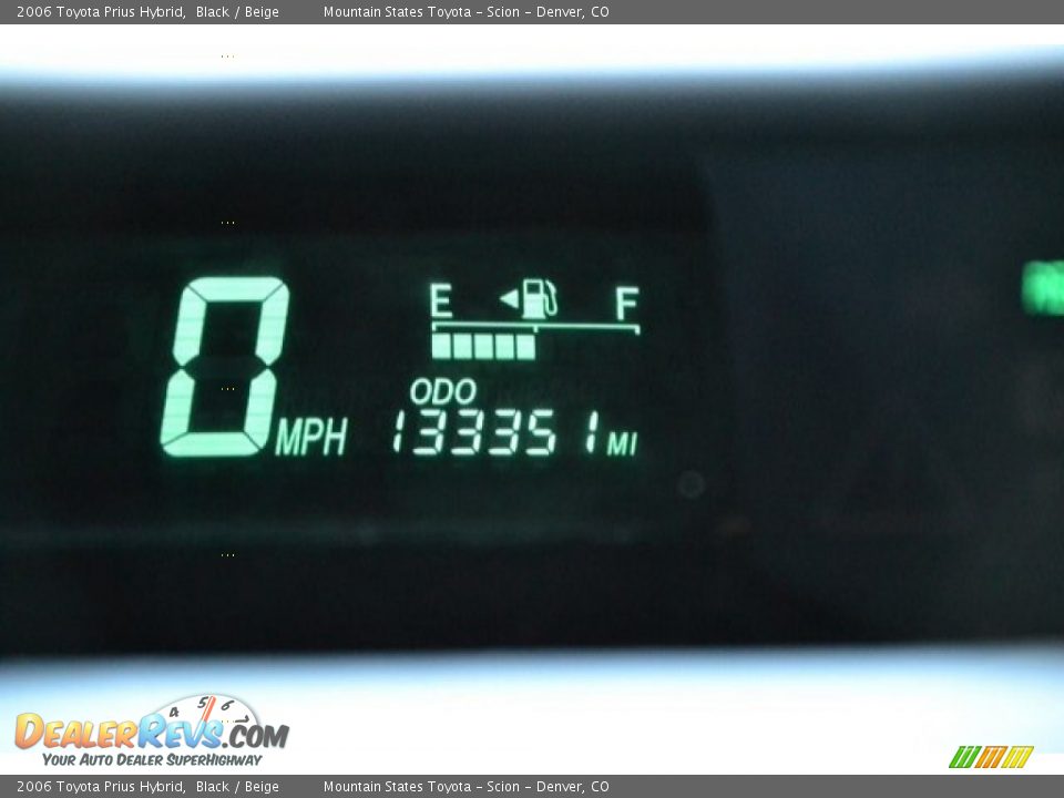 2006 Toyota Prius Hybrid Black / Beige Photo #10