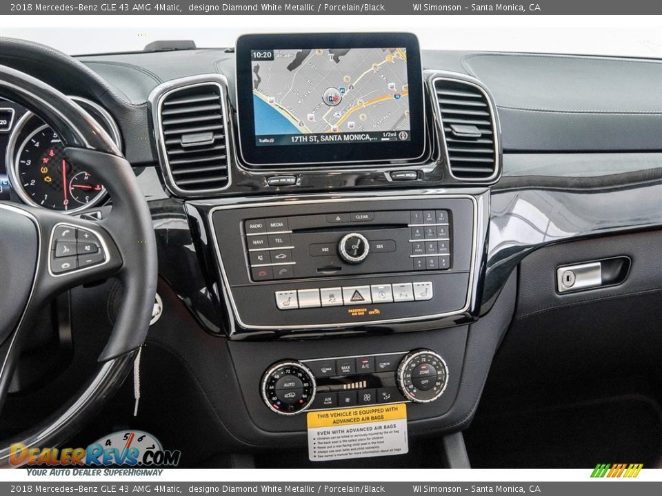 2018 Mercedes-Benz GLE 43 AMG 4Matic designo Diamond White Metallic / Porcelain/Black Photo #5