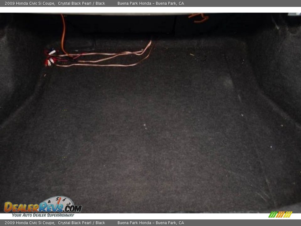 2009 Honda Civic Si Coupe Crystal Black Pearl / Black Photo #20