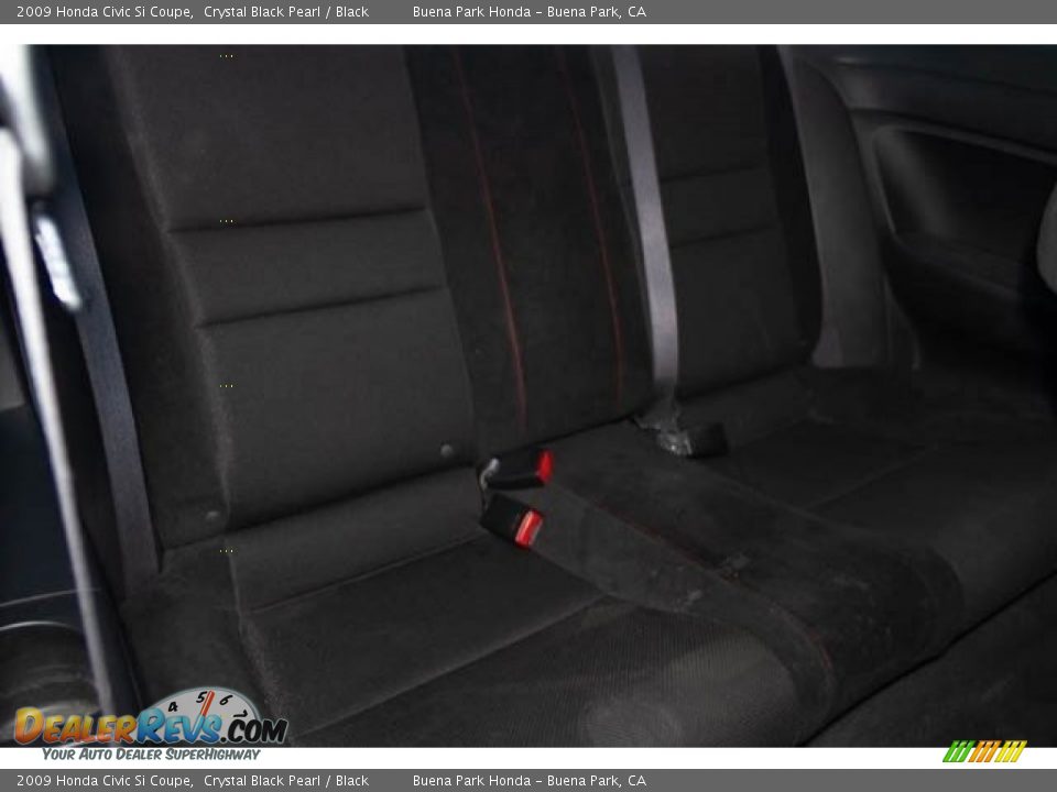 2009 Honda Civic Si Coupe Crystal Black Pearl / Black Photo #21