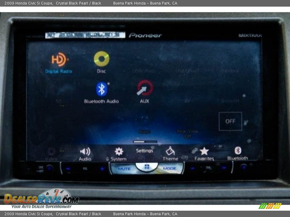 2009 Honda Civic Si Coupe Crystal Black Pearl / Black Photo #24