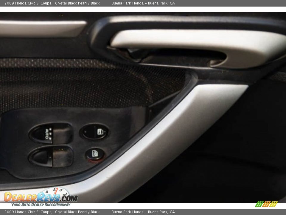 2009 Honda Civic Si Coupe Crystal Black Pearl / Black Photo #27