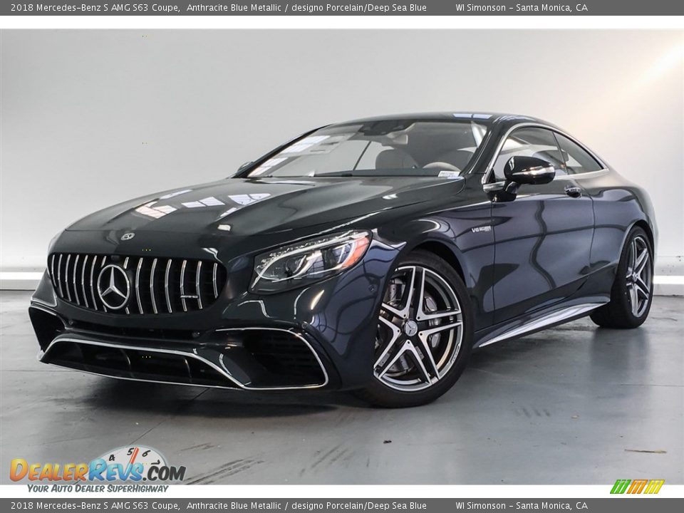 Anthracite Blue Metallic 2018 Mercedes-Benz S AMG S63 Coupe Photo #13