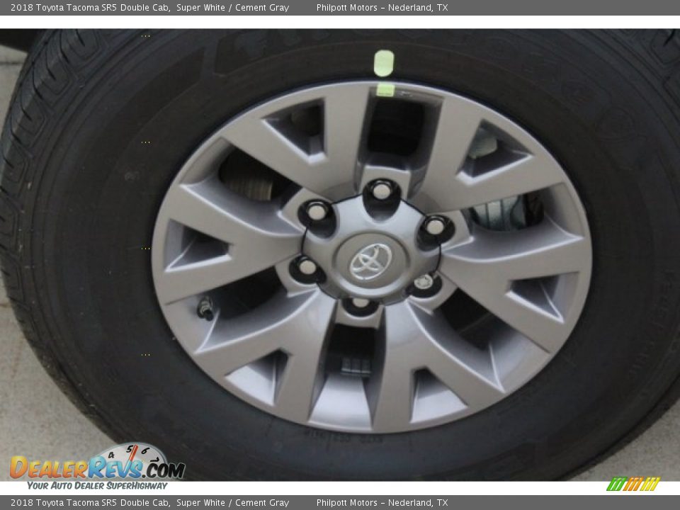 2018 Toyota Tacoma SR5 Double Cab Super White / Cement Gray Photo #4