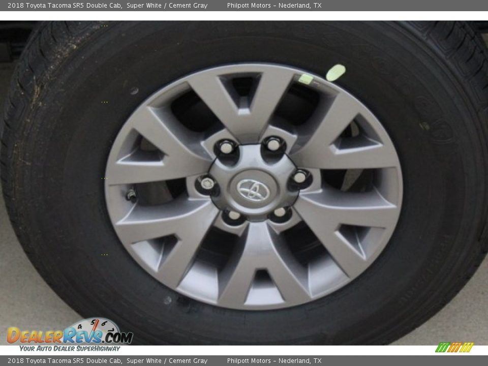 2018 Toyota Tacoma SR5 Double Cab Super White / Cement Gray Photo #5